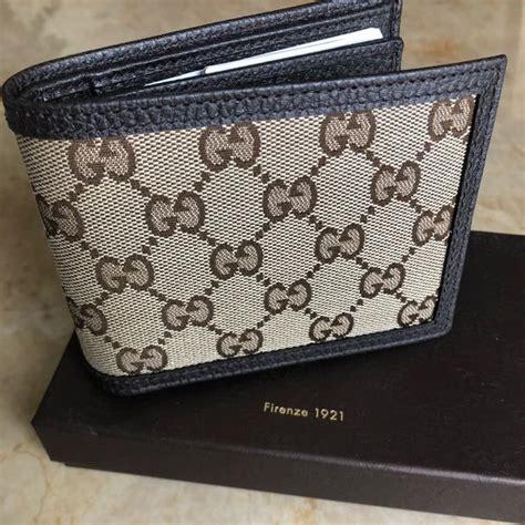 gucci mens wallets|gucci trifold wallet for men.